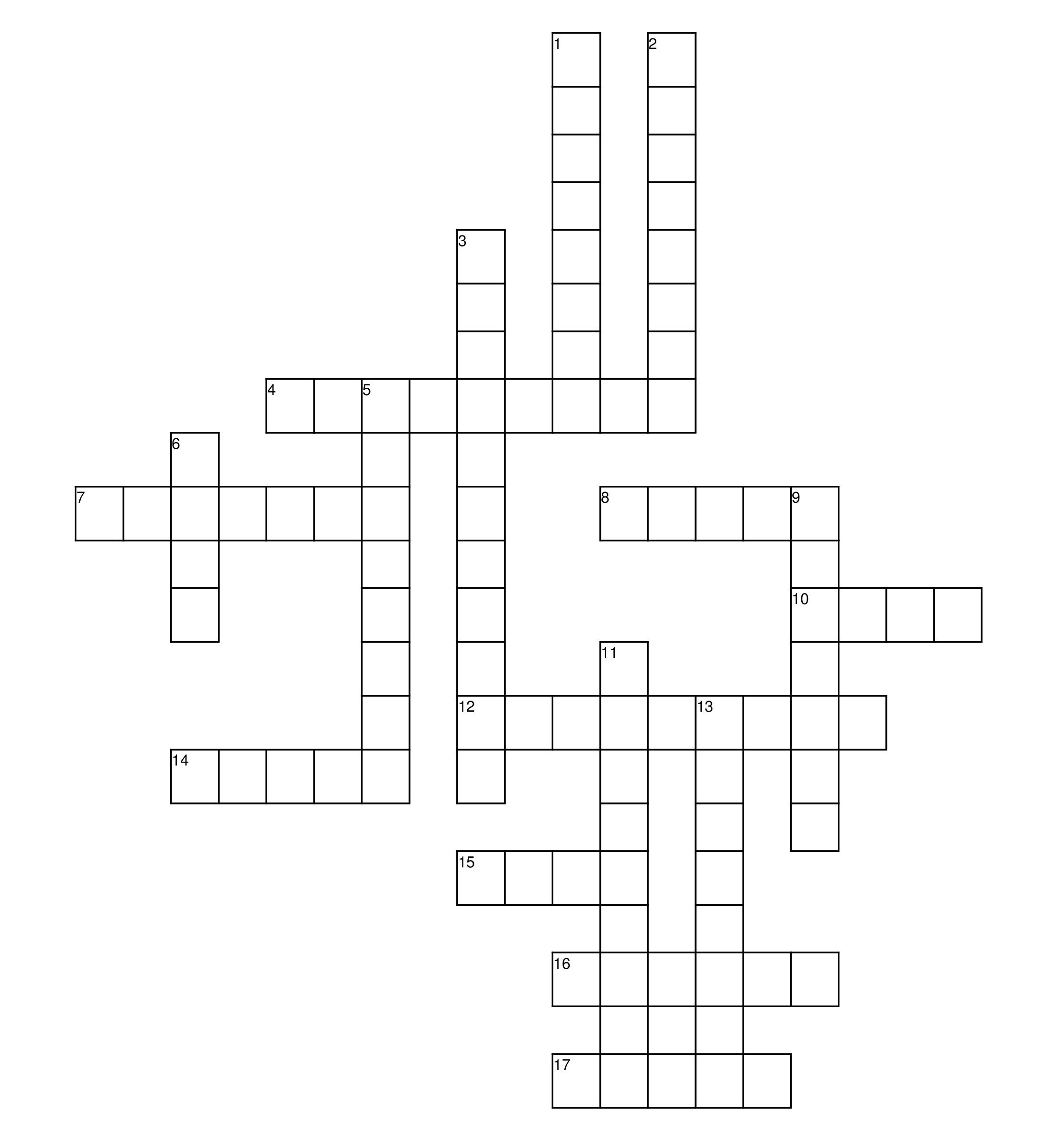 crossword puzzle