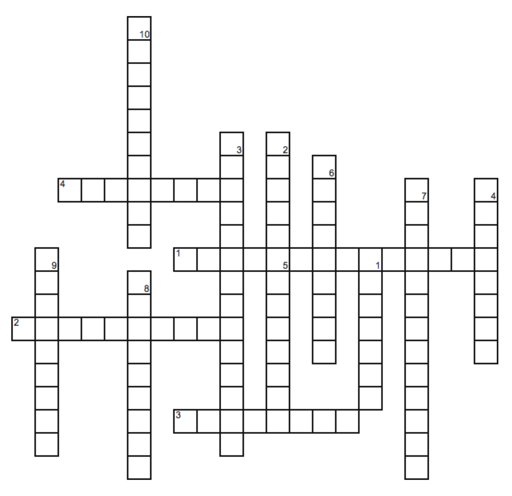 crossword puzzle