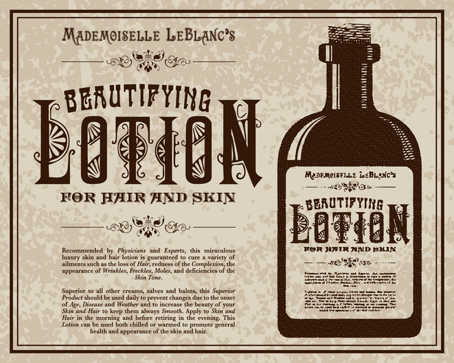 illustration of a beauty potion