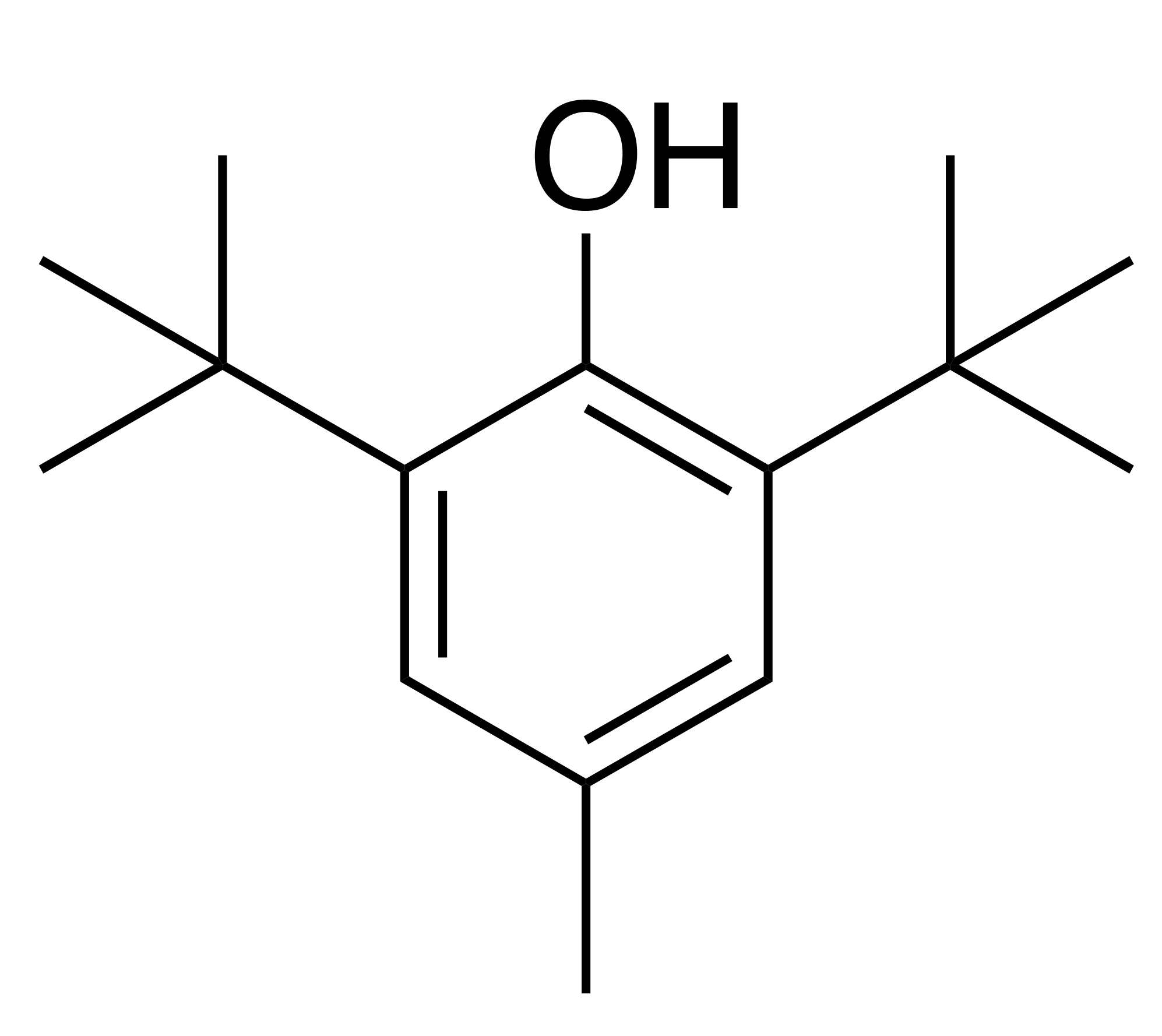 molecular structure of bht