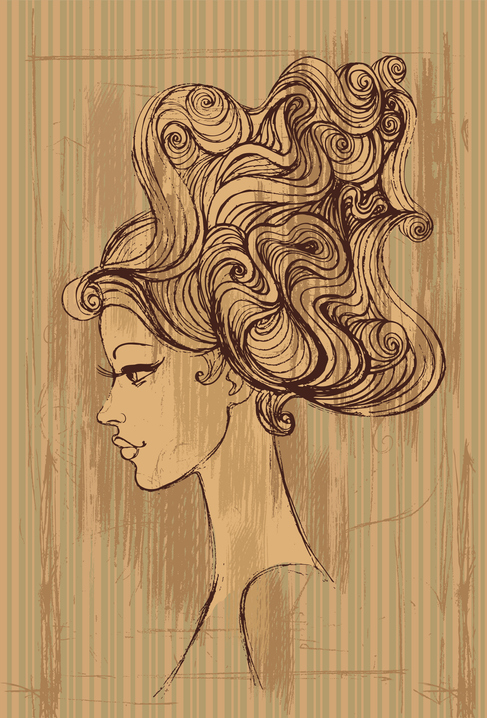 illustration of a beautiful woman