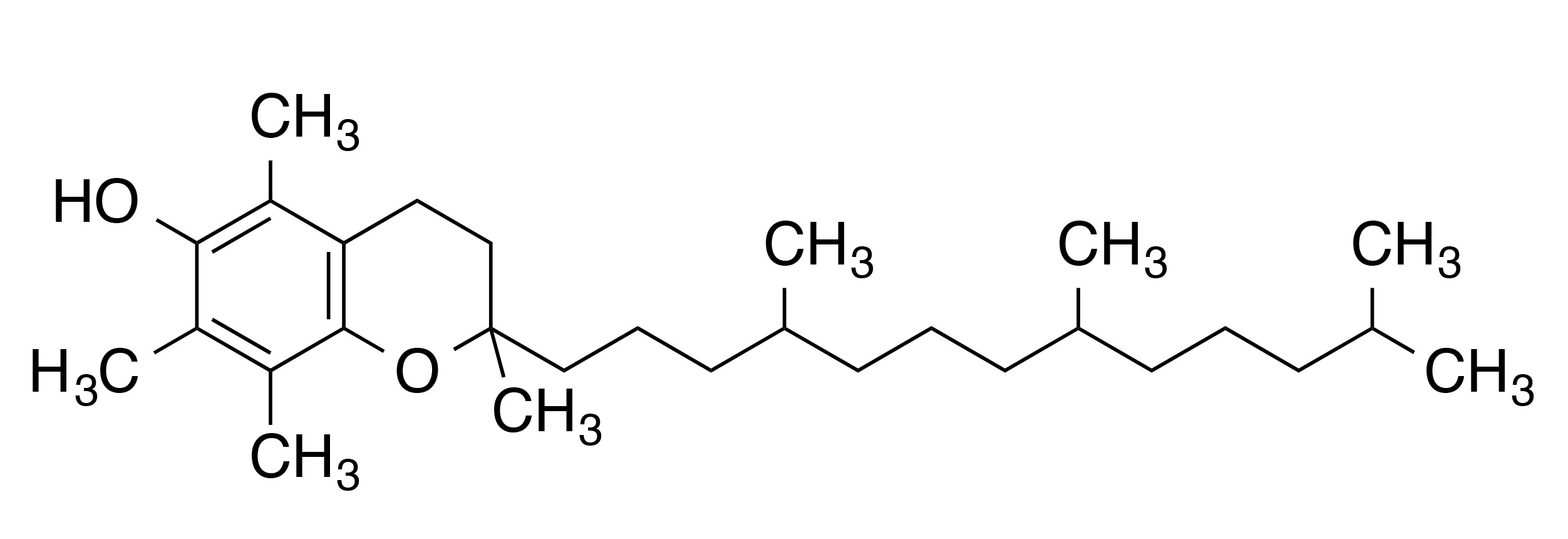 molecular structure of alpha-tocopherol