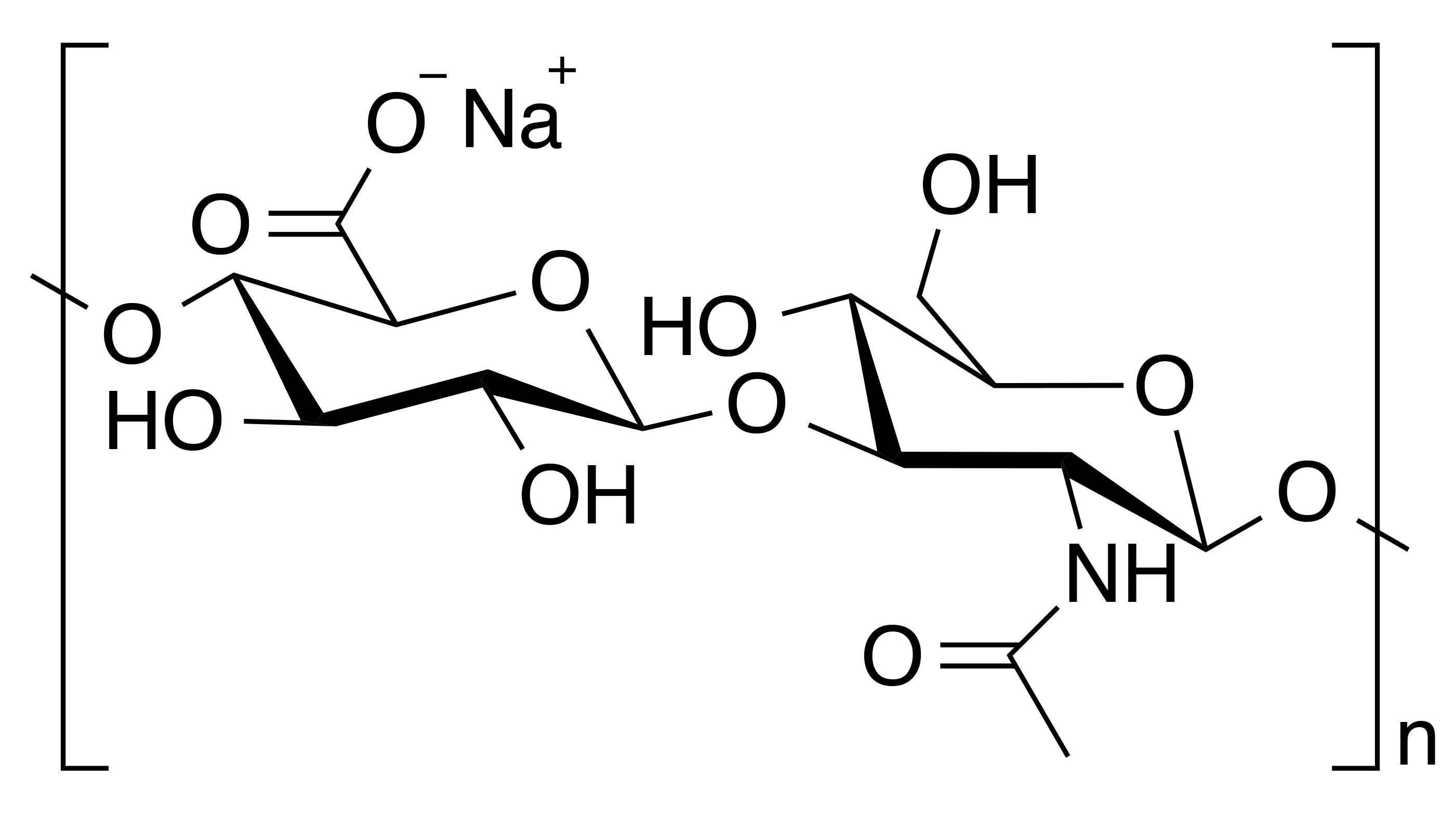 molecular structure of hyaluronic acid