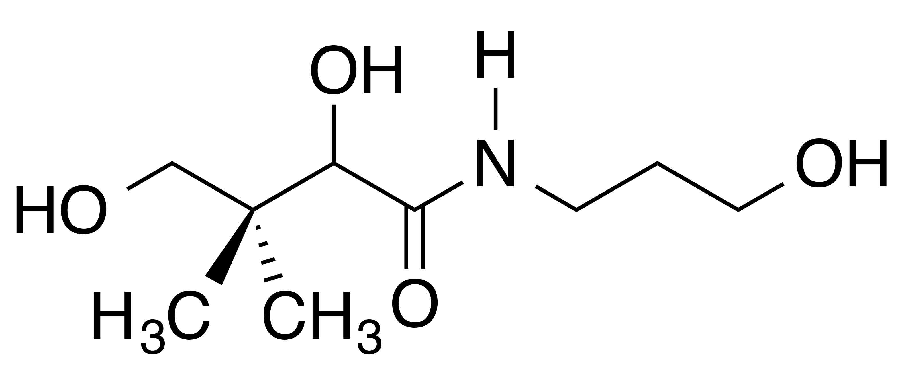 molecular structure of panthenol