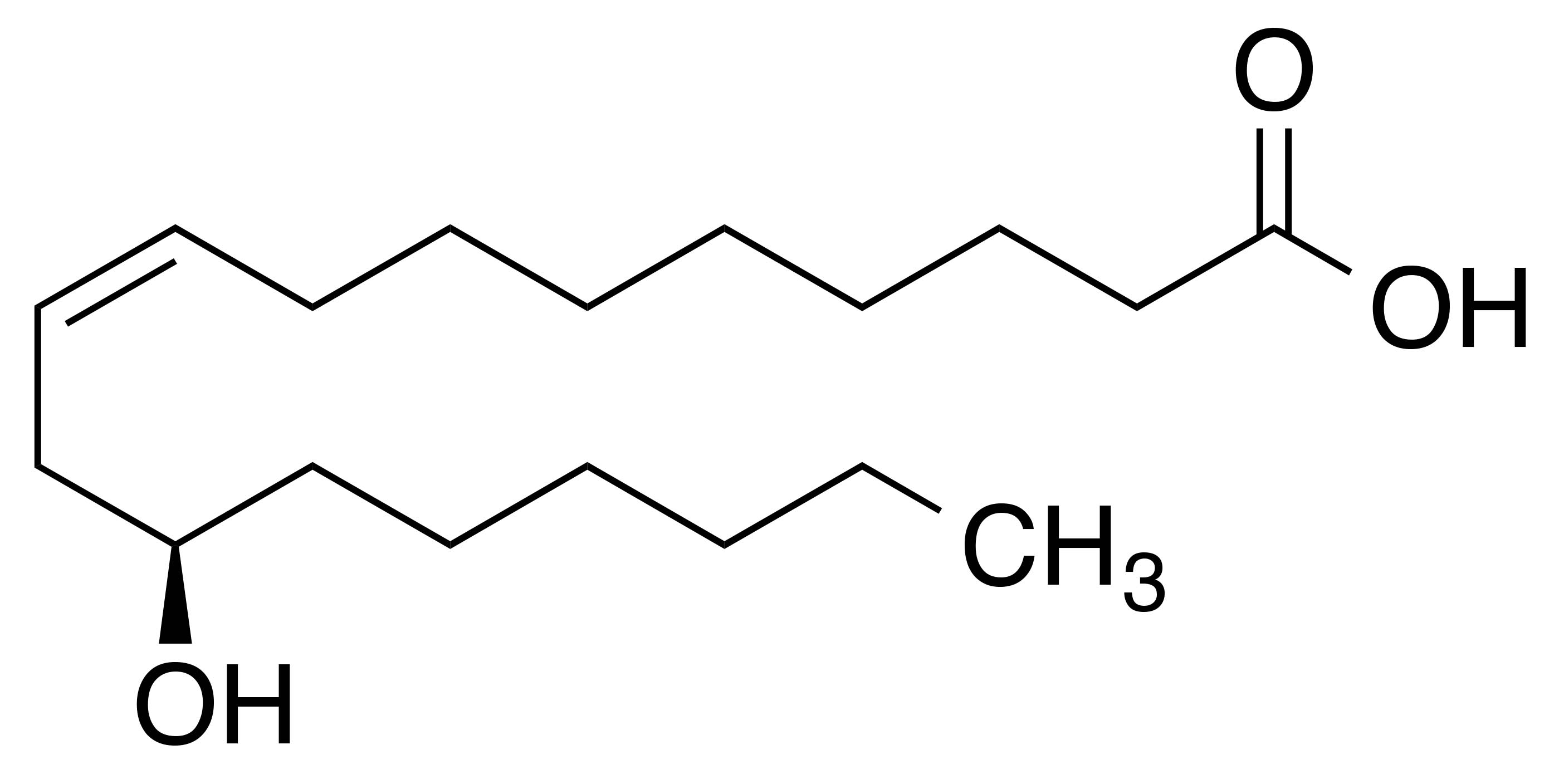 molecular structure of ricinoleic acid